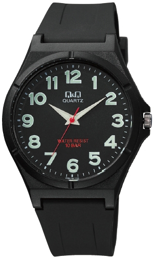 Q&Q Herrklocka VQ66J024Y Classic Svart/Gummi Ø40 mm
