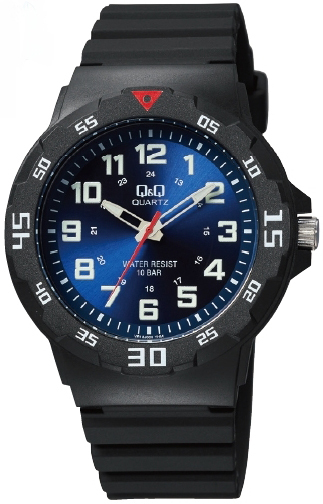 Q&Q Damklocka VR18J005Y Classic Blå/Gummi Ø30 mm