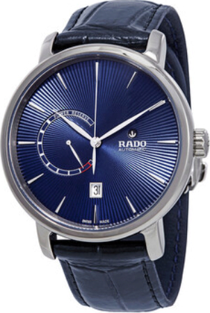 Rado Herrklocka R14138206 Diamaster Blå/Läder Ø43 mm - Rado
