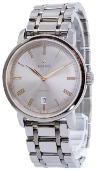 Rado Herrklocka R14806102 Diamaster Silverfärgad/Keramik Ø41 mm - Rado
