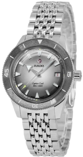 Rado Herrklocka R32222108 Captain Cook Silverf&auml;rgad/St&aring;l &Oslash;39 mm