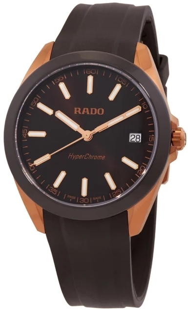 Rado Herrklocka R32281309 HyperChrome Brun/Gummi &Oslash;41.5 mm