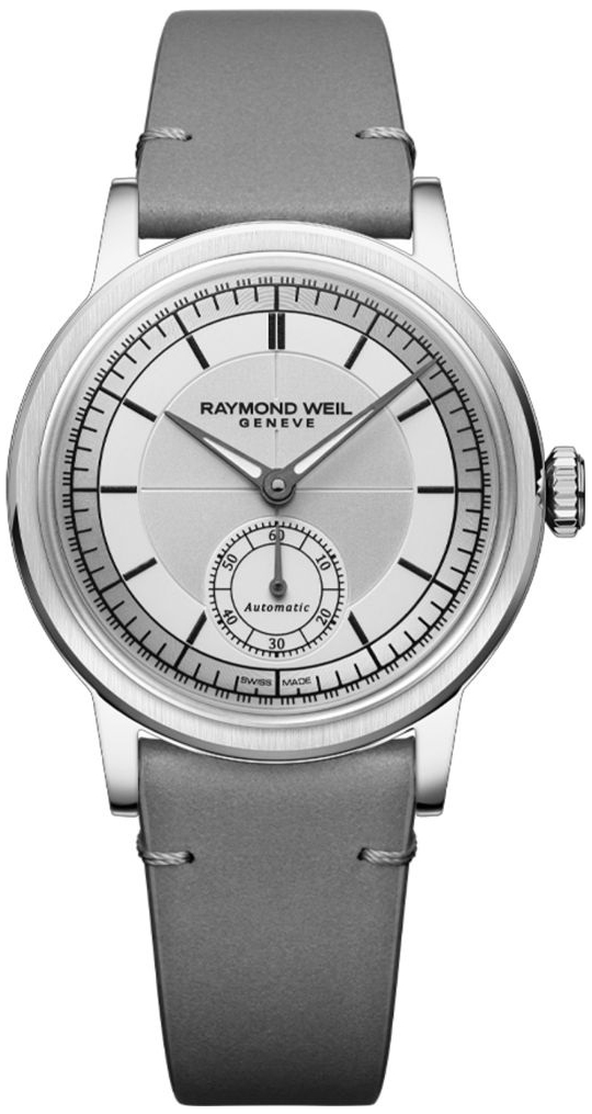 Raymond Weil Damklocka 2130-STC-65001 Millesime Silverf&auml;rgad/L&auml;der