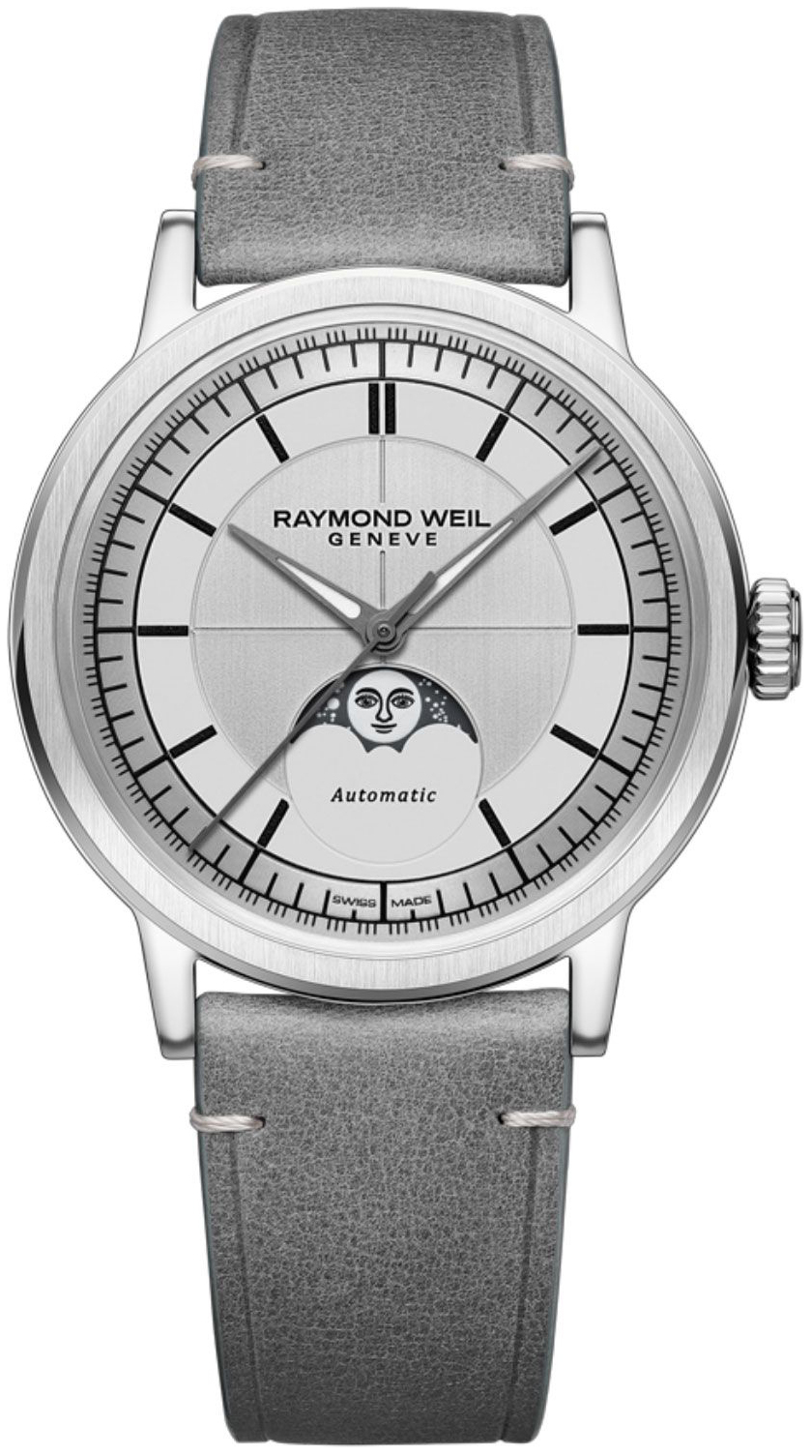 Raymond Weil Herrklocka 2945-STC-65001 Millesime Silverf&auml;rgad/L&auml;der