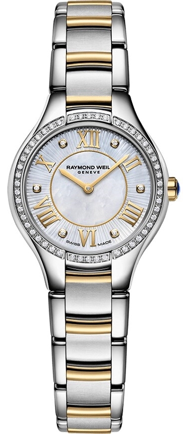Raymond Weil Damklocka 5124-S2P-00966 Noemia Vit/Gulguldtonat stål - Raymond Weil
