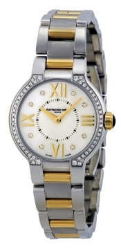 Raymond Weil Damklocka 5927-SPS-00995 Noemia Vit/Gulguldtonat stål - Raymond Weil