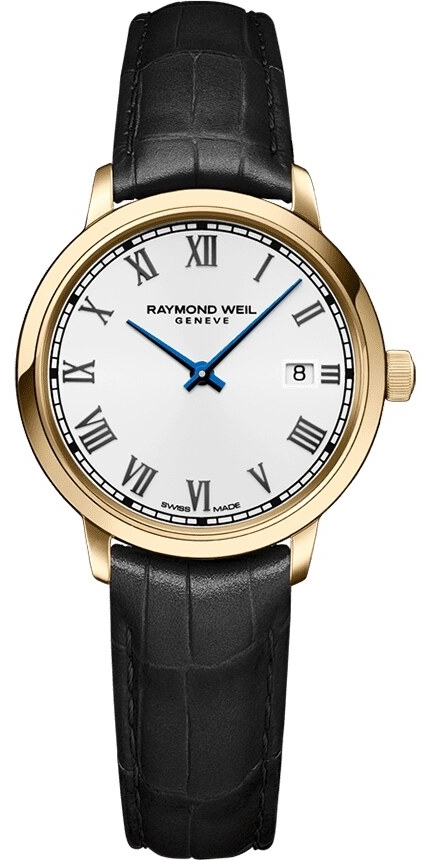 Raymond Weil Damklocka 5985-PC-00359 Toccata Vit/Läder Ø29 mm - Raymond Weil