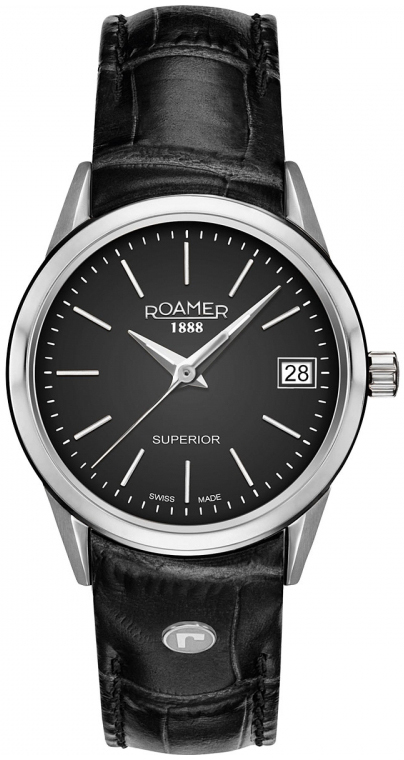 Roamer Monza Damklocka 508856-41-55-05 Classic Svart/Läder Ø30 mm - Roamer Monza