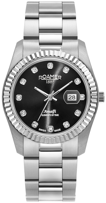 Roamer Monza Damklocka 852844-41-59-20 Amalfi Svart/Stål Ø34 mm - Roamer Monza
