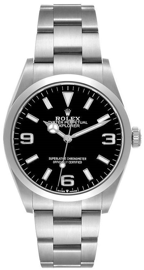 Rolex Herrklocka 124270-0001 Explorer Svart/Stål Ø36 mm - Rolex