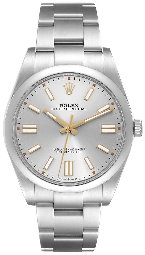 Rolex Herrklocka 124300-0001 Oyster Perpetual 41 Silverfärgad/Stål - Rolex