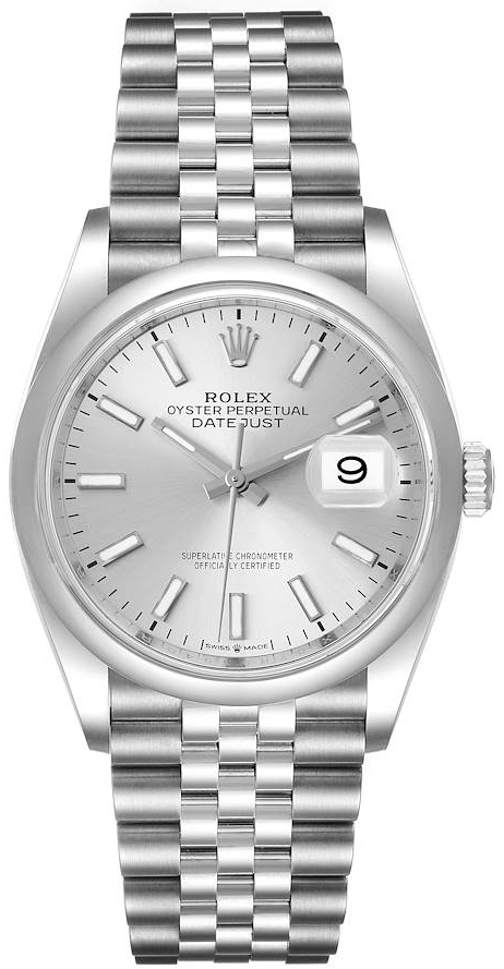 Rolex Herrklocka 126200-0001 Datejust 36 Silverfärgad/Stål Ø36 mm