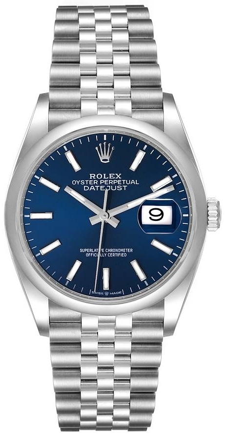 Rolex Herrklocka 126200-0005 Datejust 36 Blå/Stål Ø36 mm - Rolex