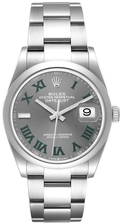 Rolex Herrklocka 126200-0018 Datejust 36 Grå/Stål Ø36 mm - Rolex