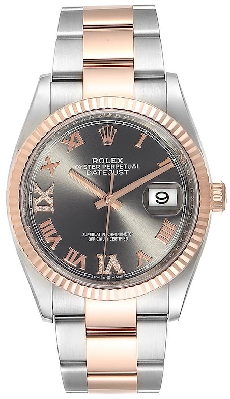Rolex Herrklocka 126231-0024 Datejust 36 Grå/Stål Ø36 mm