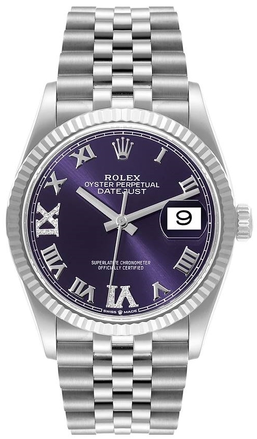 Rolex Herrklocka 126234-0021 Datejust 36 Lila/Stål Ø36 mm - Rolex