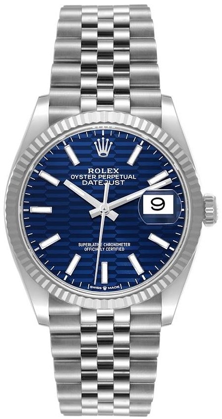 Rolex Damklocka 126234-0049 Datejust 36 Blå/Stål Ø36 mm - Rolex