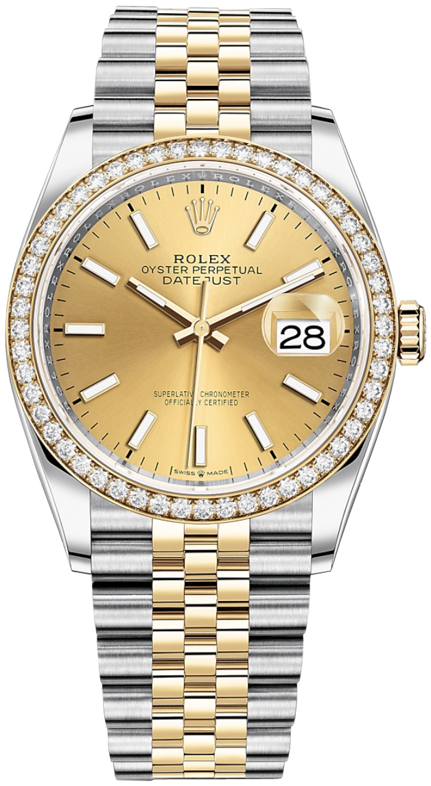 Rolex Damklocka 126283RBR-0001 Datejust 36 Guld/18 karat gult guld - Rolex
