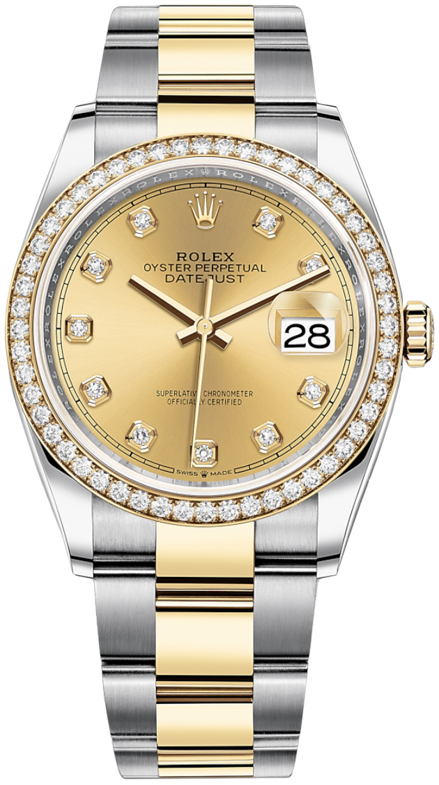 Rolex Damklocka 126283RBR-0004 Datejust 36 Guld/18 karat gult guld - Rolex