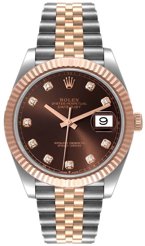Rolex Herrklocka 126331-0004 Datejust 41 Brun/18 karat roséguld Ø41 - Rolex
