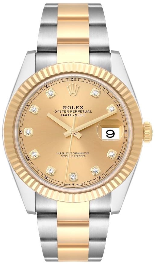 Rolex Herrklocka 126333-0011 Datejust 41 Guld/18 karat gult guld Ø41