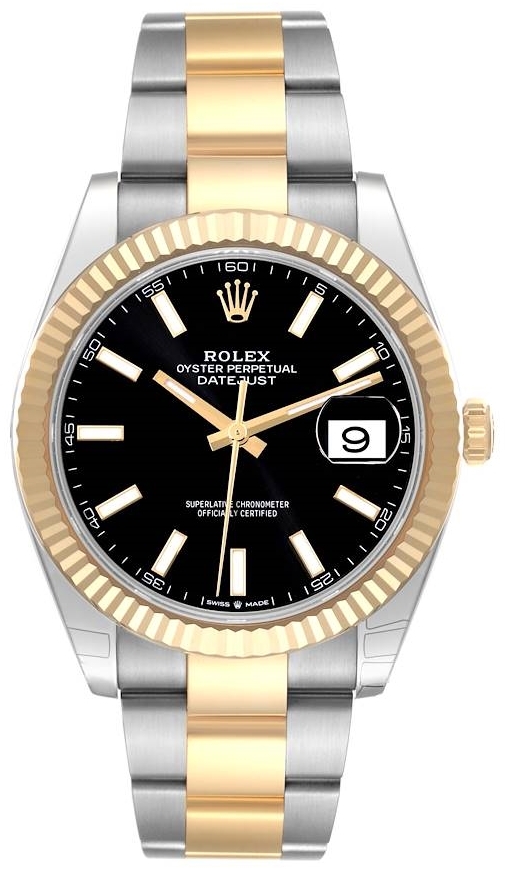 Rolex Herrklocka 126333-0013 Datejust 41 Svart/18 karat gult guld - Rolex