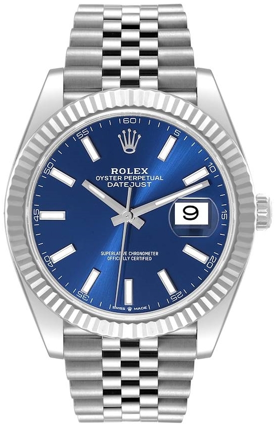 Rolex Herrklocka 126334-0002 Datejust 41 Blå/Stål Ø41 mm - Rolex