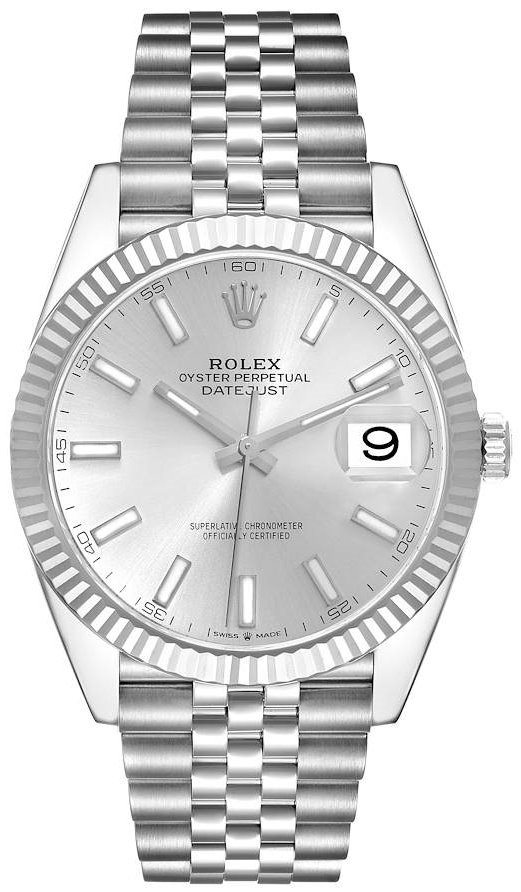 Rolex Herrklocka 126334-0004 Datejust 41 Silverfärgad/Stål Ø41 mm - Rolex