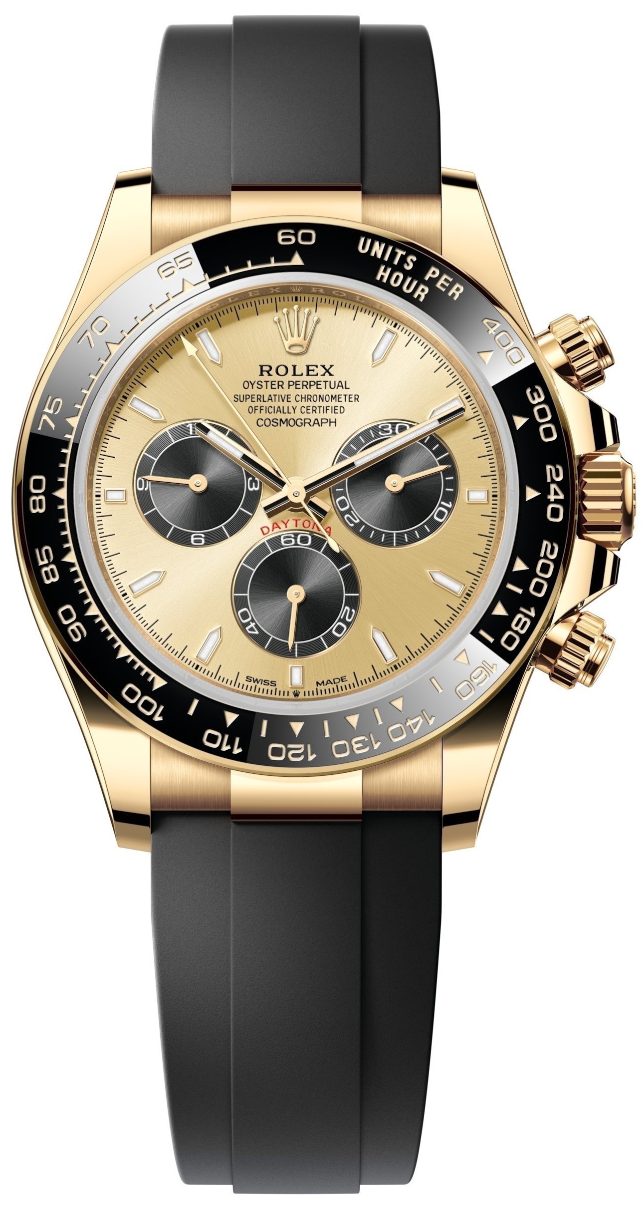 Rolex Herrklocka 126518LN-0012 Cosmograph Daytona Guldtonad/Gummi - Rolex