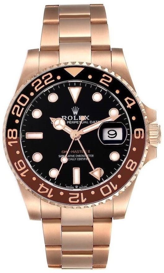 Rolex Herrklocka 126715CHNR-0001 Gmt-Master Ii Root beer Svart/18 - Rolex