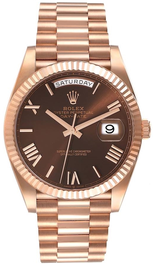 Rolex Herrklocka 228235-0002 Day-Date 40 Brun/18 karat roséguld Ø40 - Rolex