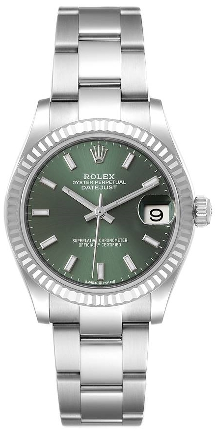 Rolex Damklocka 278274-0017 Datejust 31 Grön/Stål Ø31 mm - Rolex