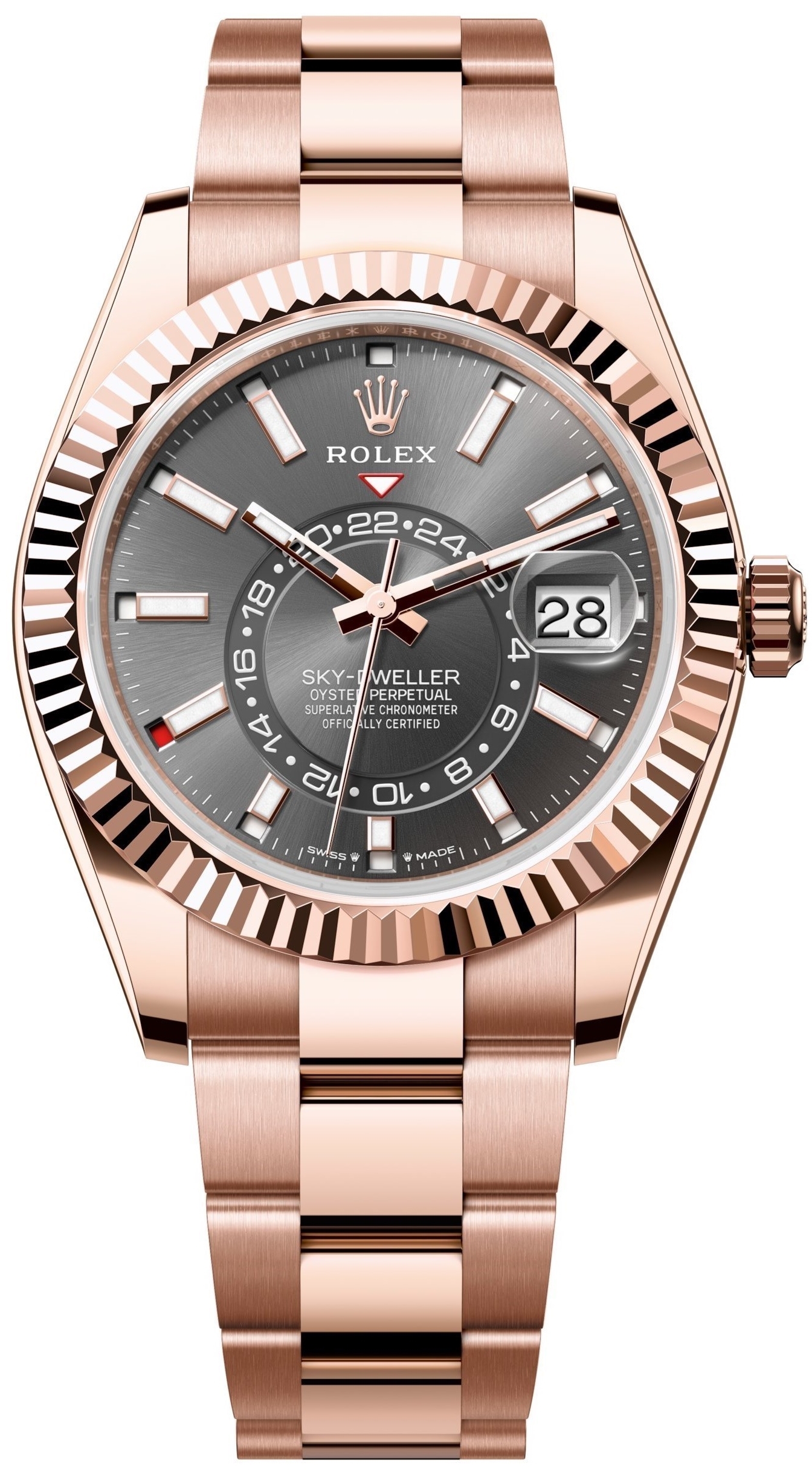Rolex Herrklocka 336935-0004 Sky-Dweller Svart/18 karat roséguld - Rolex