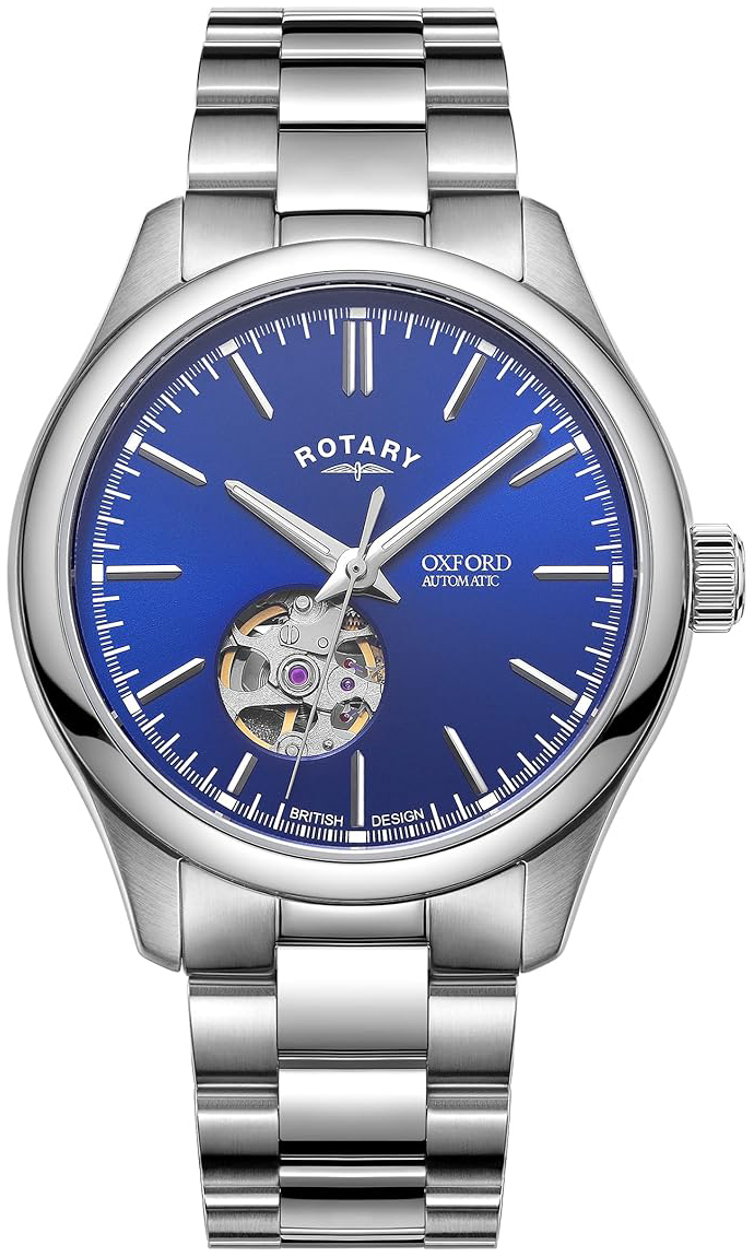 Rotary Herrklocka GB05095/05 Oxford Blå/Stål Ø40 mm - Rotary
