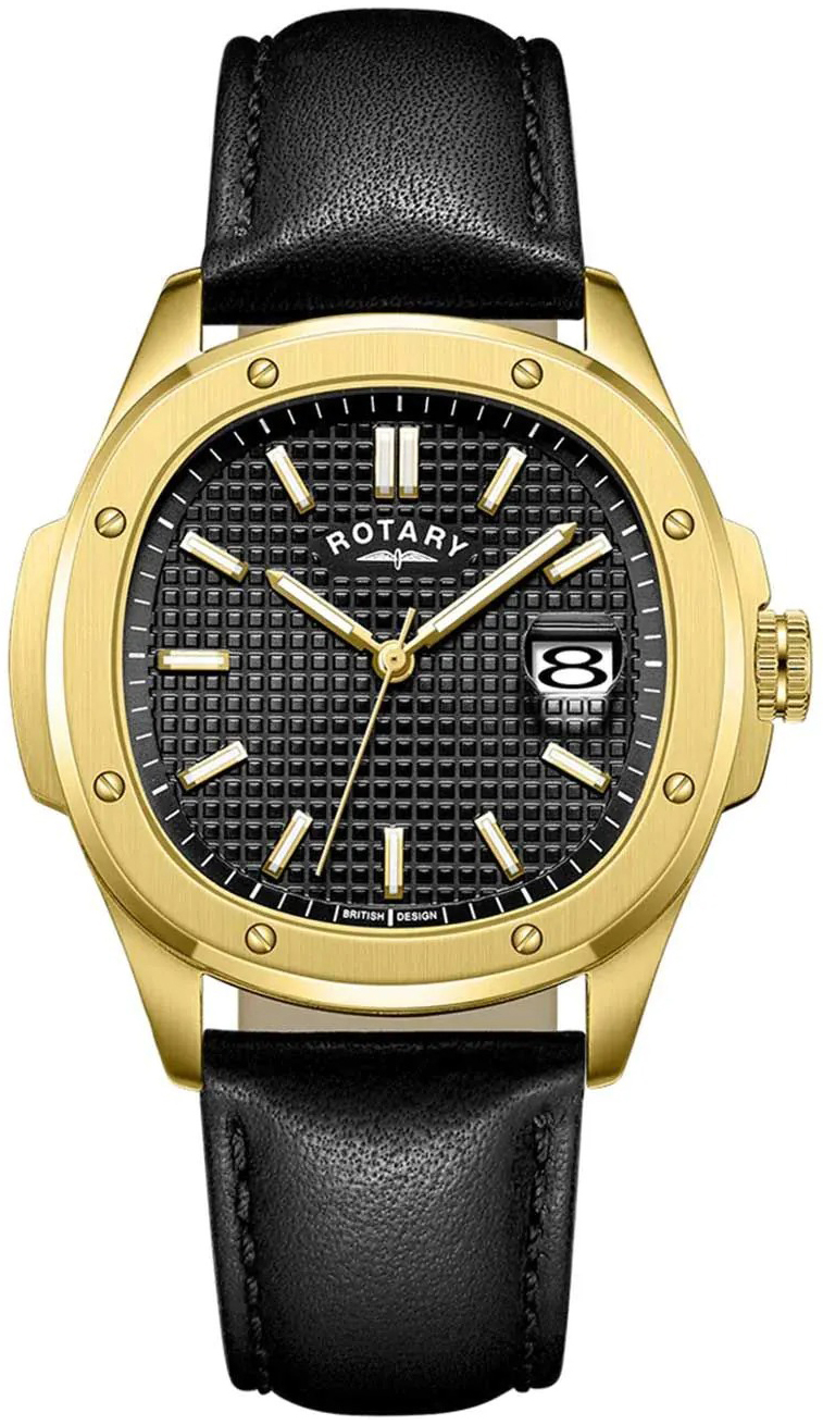 Rotary Herrklocka GS05578/04 Classic Svart/Läder Ø40 mm - Rotary