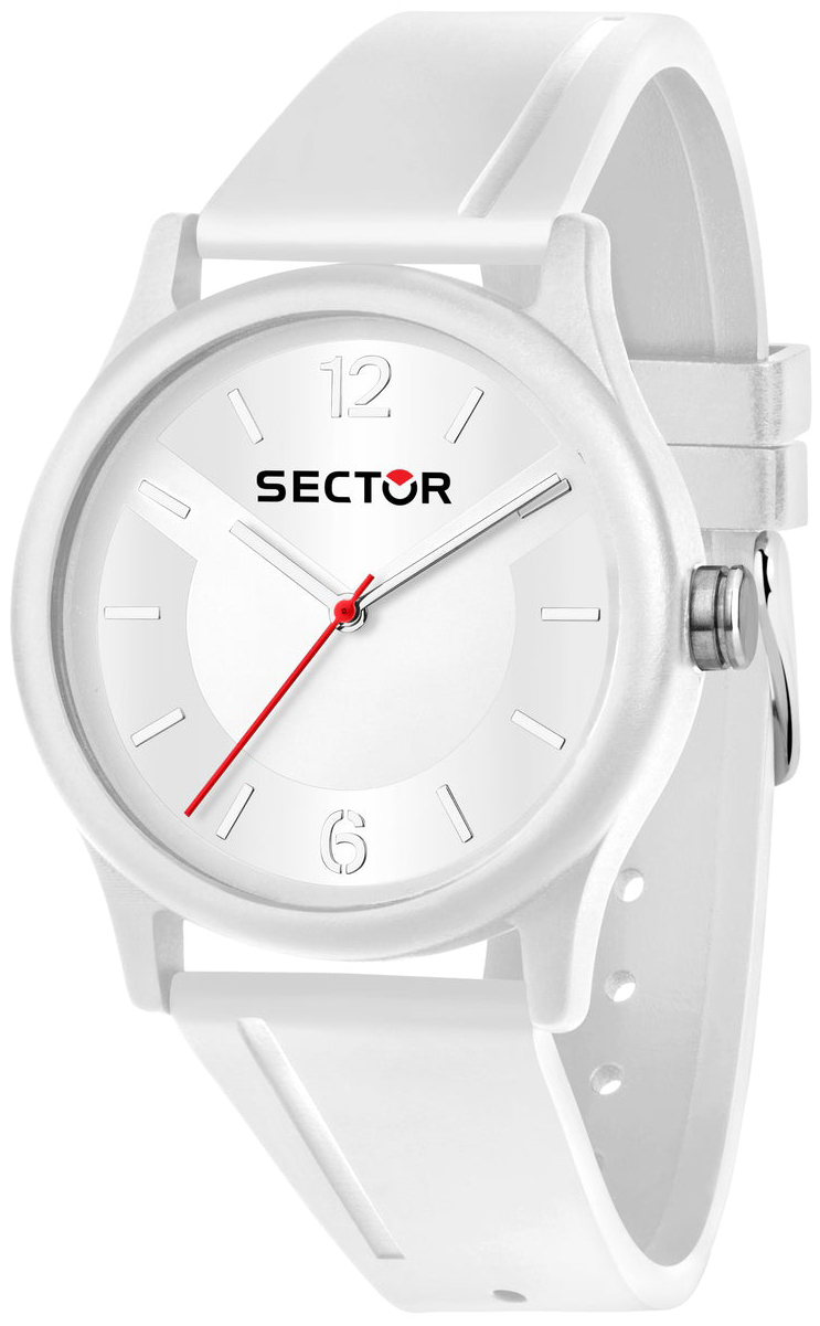 Sector Herrklocka R3251203001 Ex-Q Silverf&auml;rgad/Gummi &Oslash;41 mm