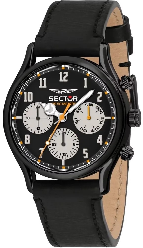 Sector 660 Herrklocka R3251517001 Svart/Läder Ø43 mm - Sector