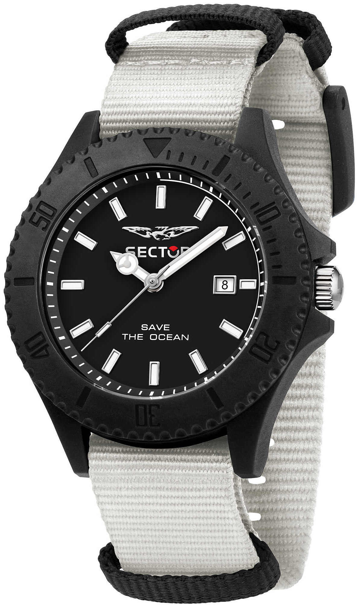 Sector Herrklocka R3251539003 Svart/Textil Ø43 mm - Sector