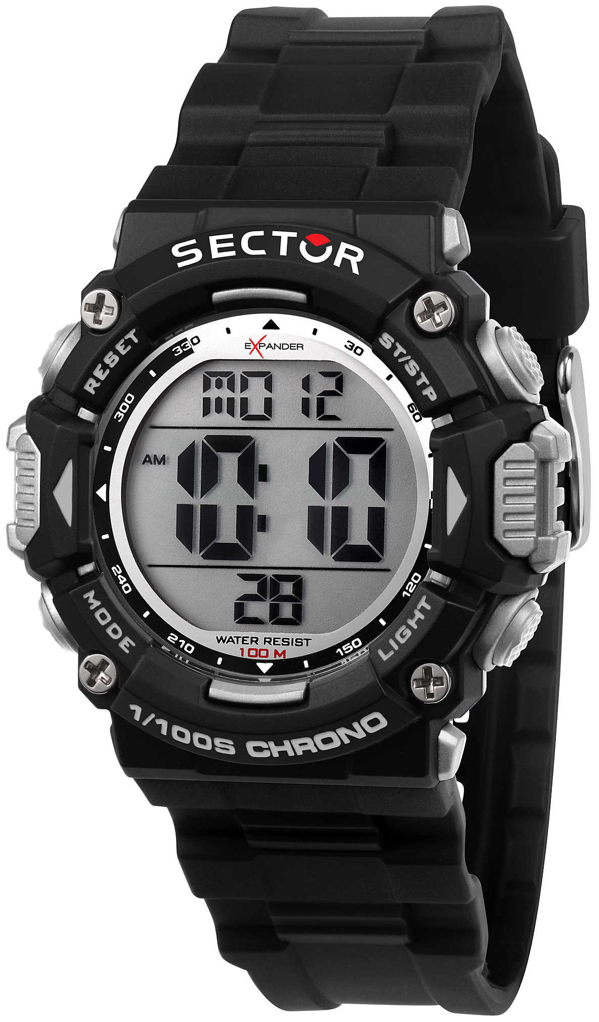 Sector Herrklocka R3251544001 LCD/Resinplast Ø40 mm - Sector