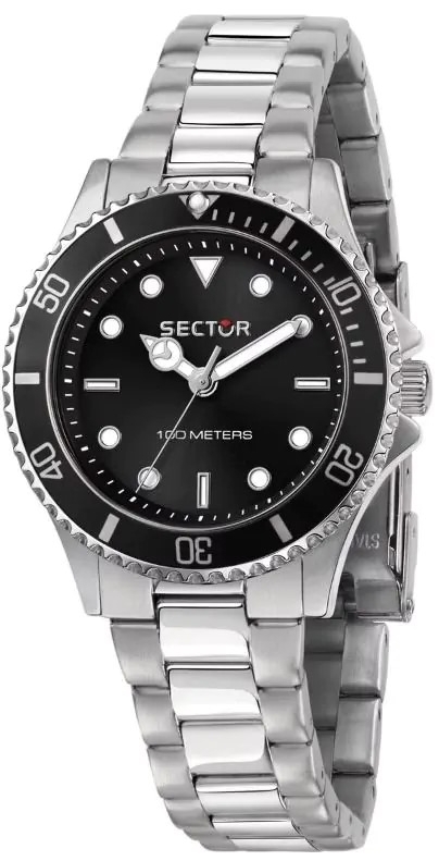 Sector 230 Damklocka R3253161529 Svart/Stål Ø35 mm - Sector
