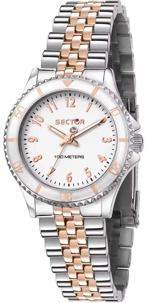 Sector 230 Damklocka R3253161533 Vit/Roséguldstonat stål Ø32 mm
