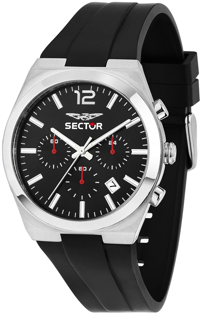 Sector Herrklocka R3271301001 C-300 Svart/Gummi &Oslash;42 mm