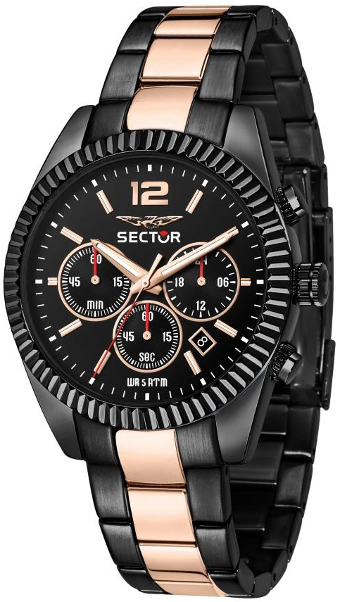 Sector Herrklocka R3273640026 Classic Svart/Stål Ø41 mm - Sector