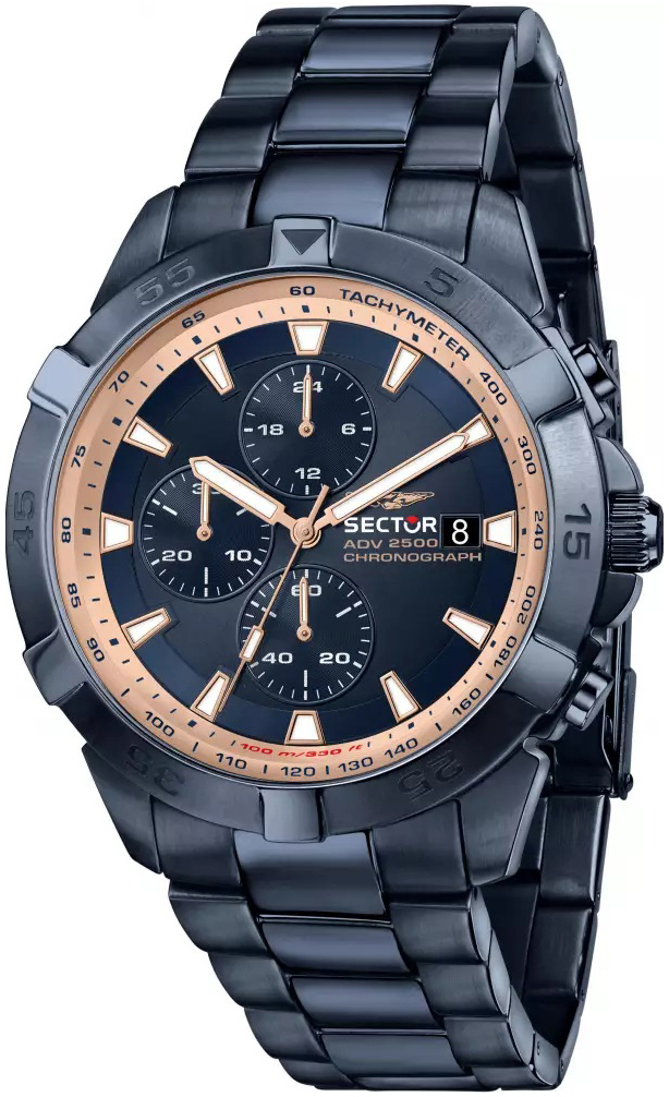 Sector Herrklocka R3273643007 Blå/Stål Ø43 mm - Sector