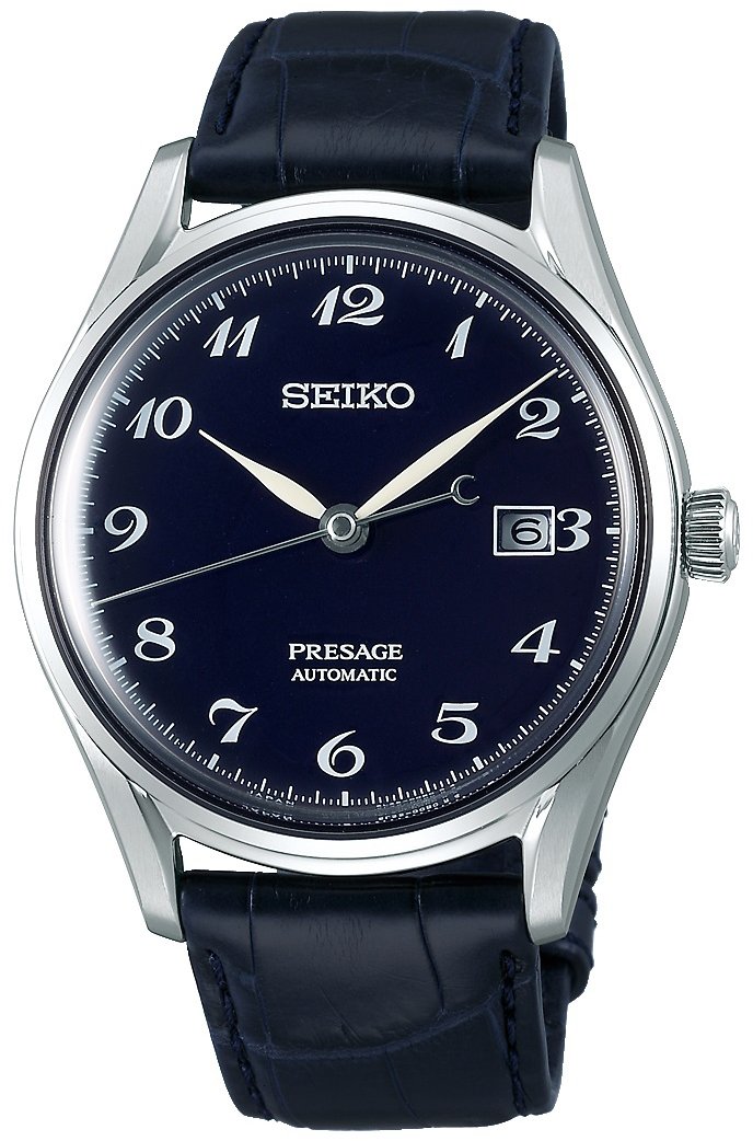 Seiko Herrklocka SJE077J1 Presage Blå/Läder Ø39.5 mm - Seiko