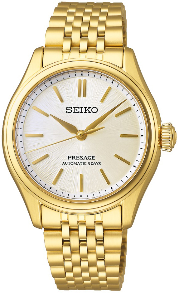 Seiko Herrklocka SPB524J1 Presage Silverfärgad/Gulguldtonat stål - Seiko