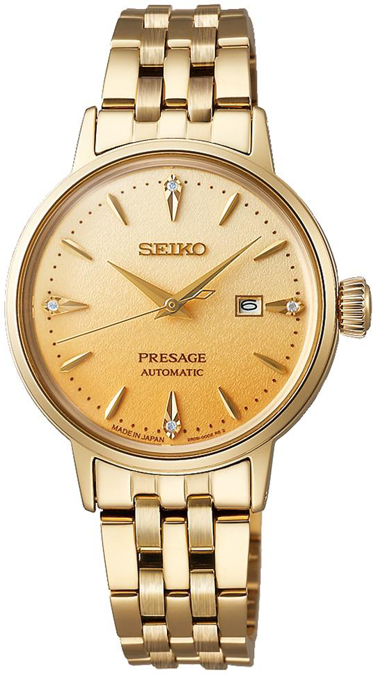 Seiko Damklocka SRE018J1 Presage Guld/Gulguldtonat stål Ø30.3 mm - Seiko