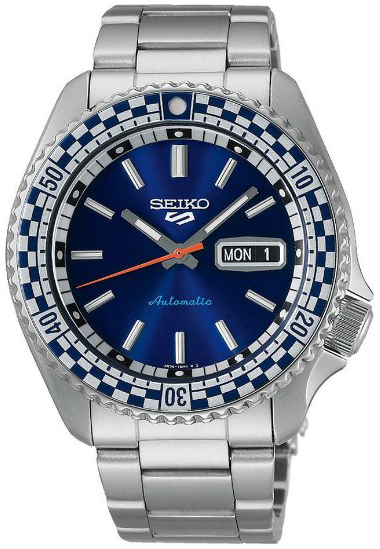 Seiko 5 Herrklocka SRPK65K1 Blå/Stål Ø42.5 mm - Seiko