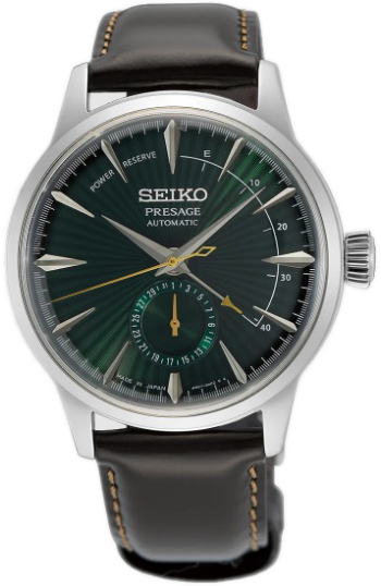 Seiko Herrklocka SSA459J1 Presage Grön/Läder Ø40.5 mm - Seiko