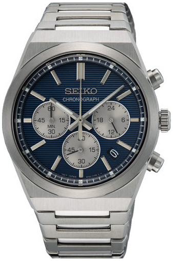 Seiko Herrklocka SSB453P1 Sport Blå/Stål Ø40 mm - Seiko